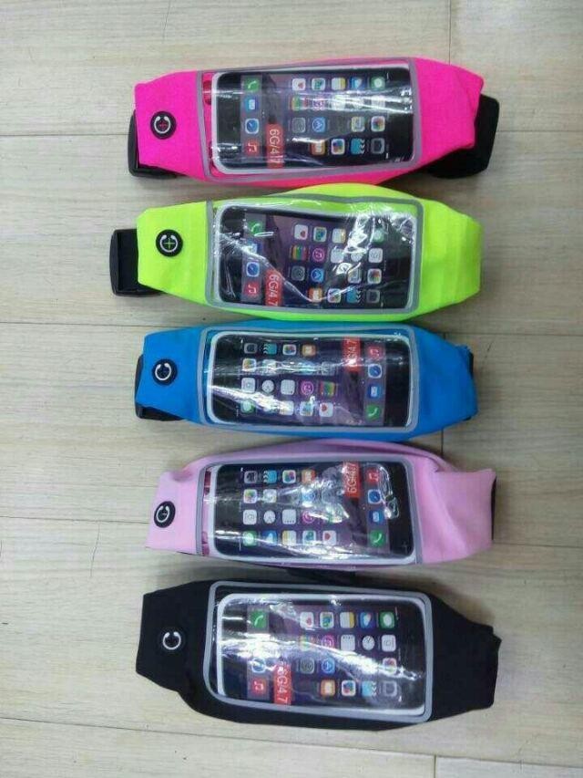 Sporting waist bag for iphone 6 Waterproof seal fit different sizes mobile phone with zipper