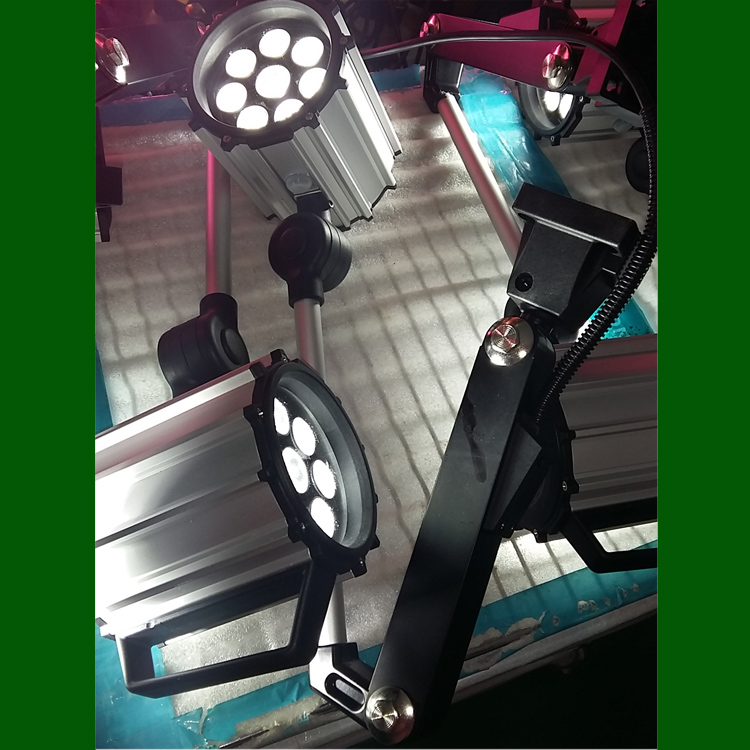 7W 9W IP65 led machine light driver build in tempered glass aluminum body long flexible arm 3-5 years warranty CE RoHS ONN M2