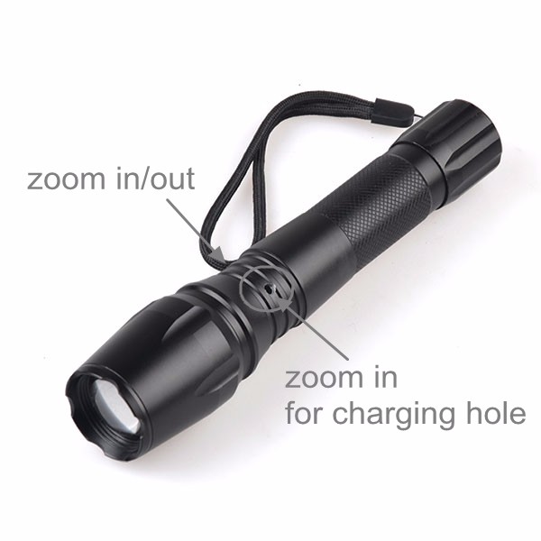 Hot Sale the Brightest T6 1500 Lumens G700 Tactical USB Flashlight for Police Security