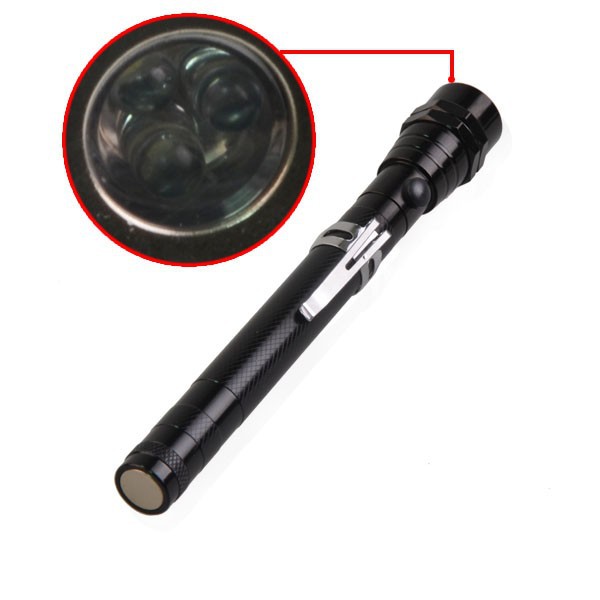 TP-2318 Magnetic Pickup Tool 3 LED Flashlight With Magnet