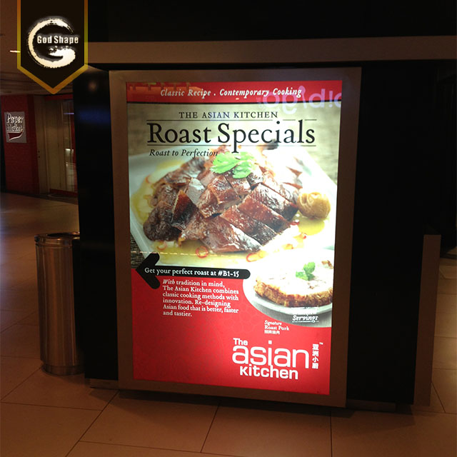 New product led menu lightbox restaurant menu board light box display