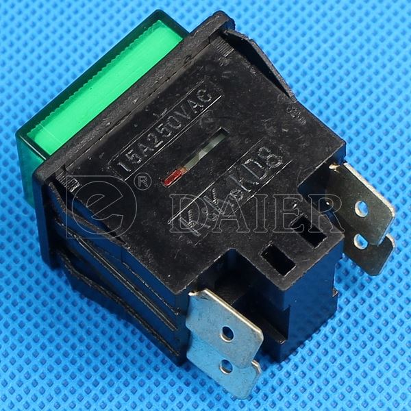 Square Illuminated Normally Open Push Button Switch