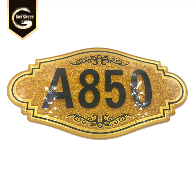 Custom Acrylic Door Plate for Hotel for Domestic Use