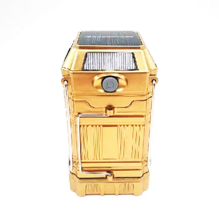 Goldmore Rechargeable Collapsible 1W + 6 LED solar Camping Lantern with hook