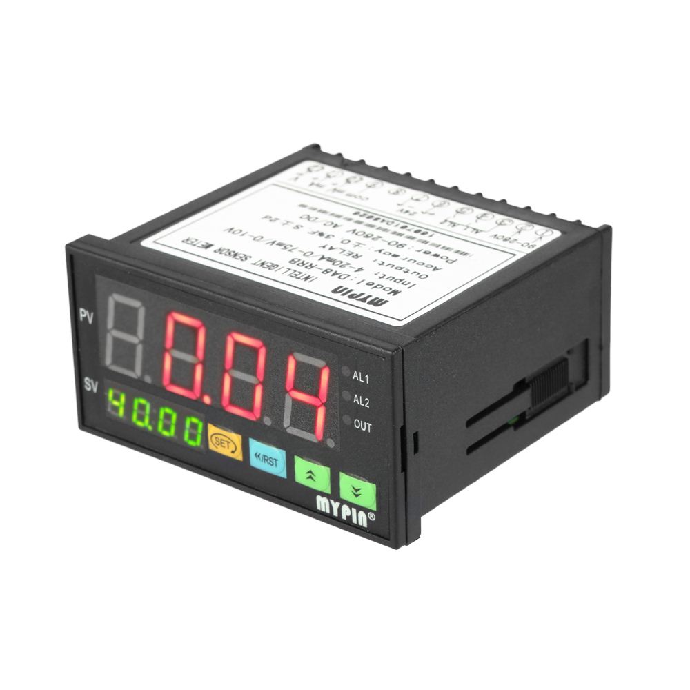 Digital Sensor Meter Multi-functional Intelligent Pressure Transmitters LED Current Voltage Tester 0-75mV/4-20mA/0-10V 2 Alarm