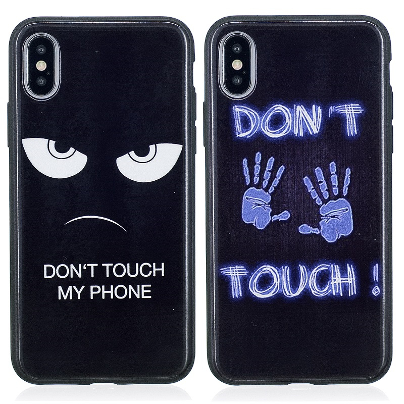 Don't Touch My Phone Cases for iPhone 8 7 6 Plus , for iPhone X TPU Case Cover