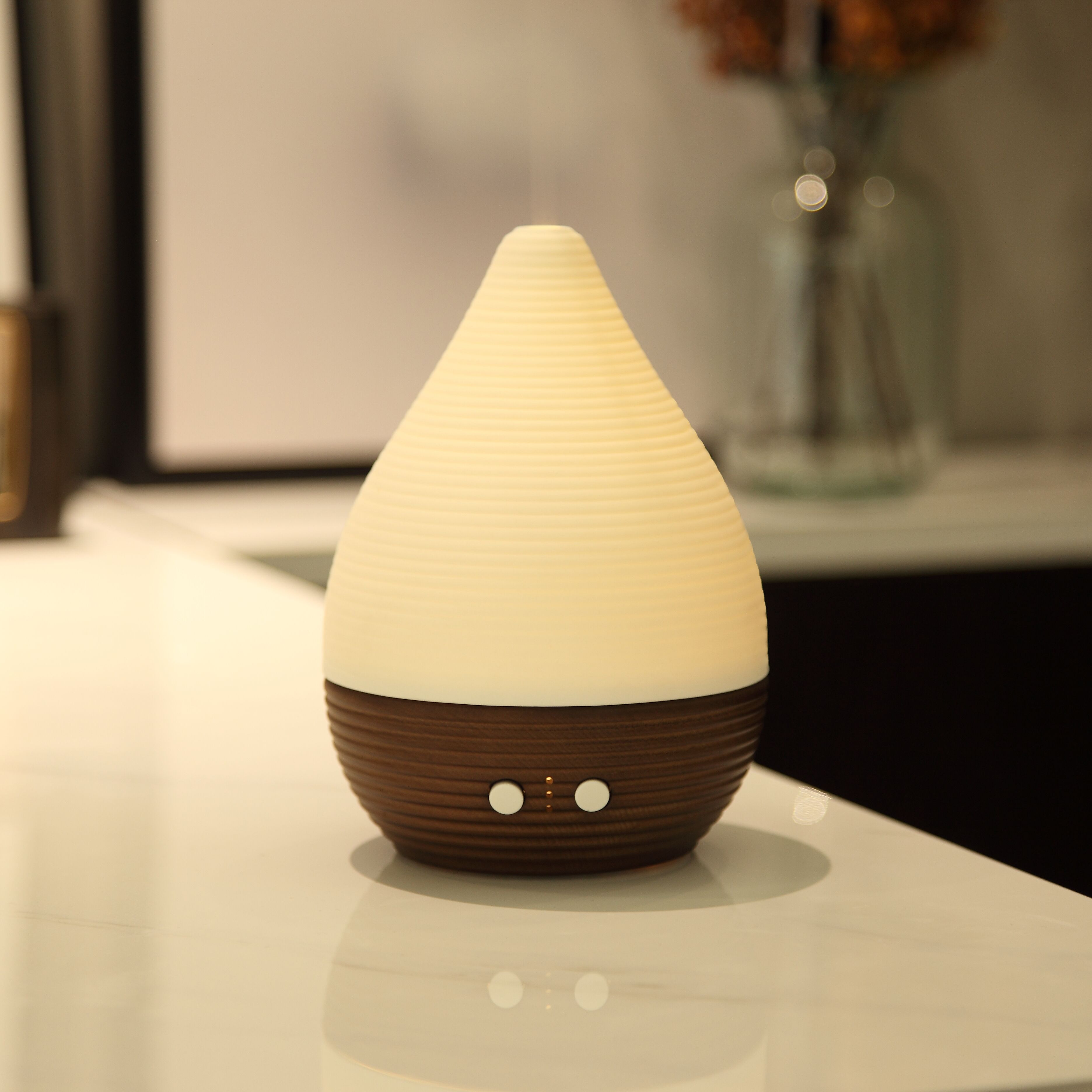 2019 Ceramic Flower Reed Mini Ultrasonic Aroma Mist Diffuser