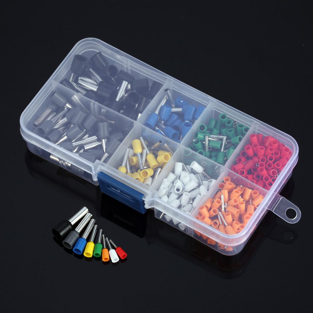 400pcs Durable insulated crimp terminals Wire Copper Connector Insulated Cord Pin End Crimp Terminal 22-10AWG Kit