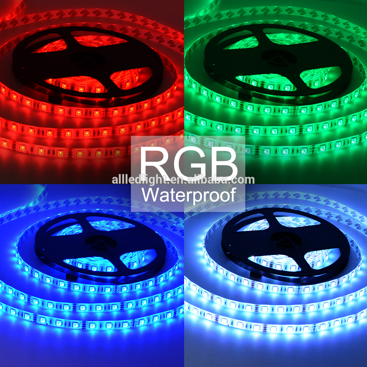 Good Quality 12V 60W SMD5050 60leds/m IP20 IP65 IP67 RGB led strip With CE ROHS