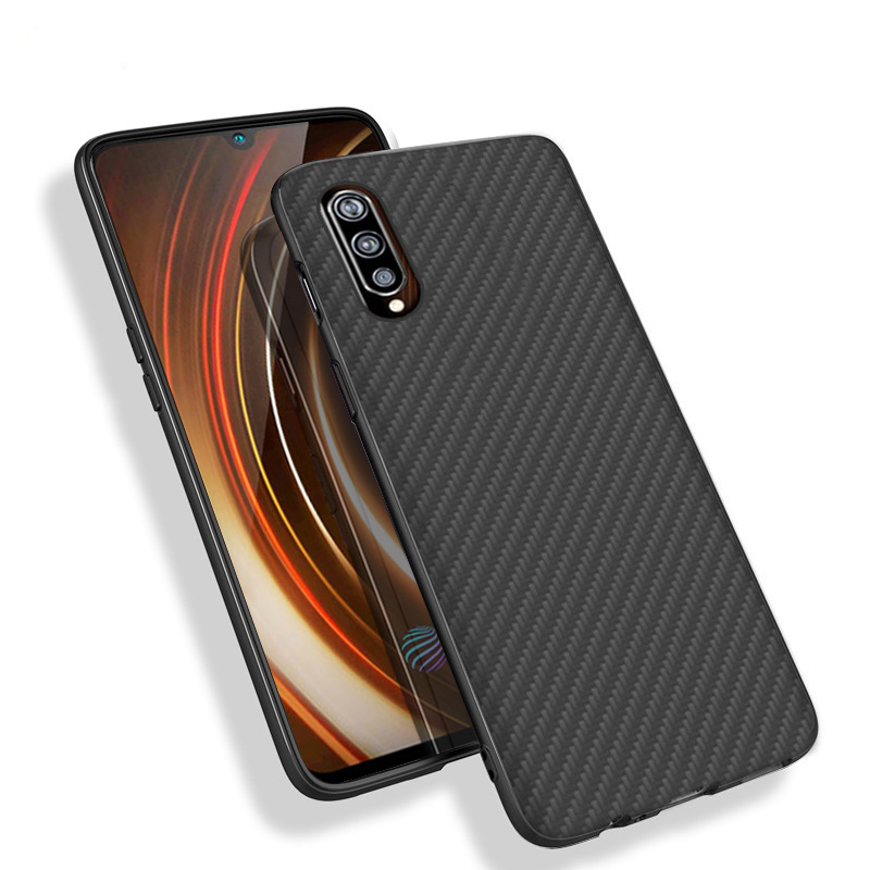 Premium Carbon Fiber  Case Full Sides Protective Shell Back shockproof Cover Design For Vivo IQOO