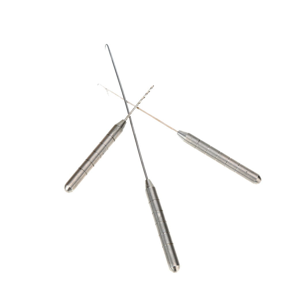Hot Sale Stainless Steel 3 in 1 Carp Fishing Rigging Bait Needle Kit Tool Set Fish Tackle Tool