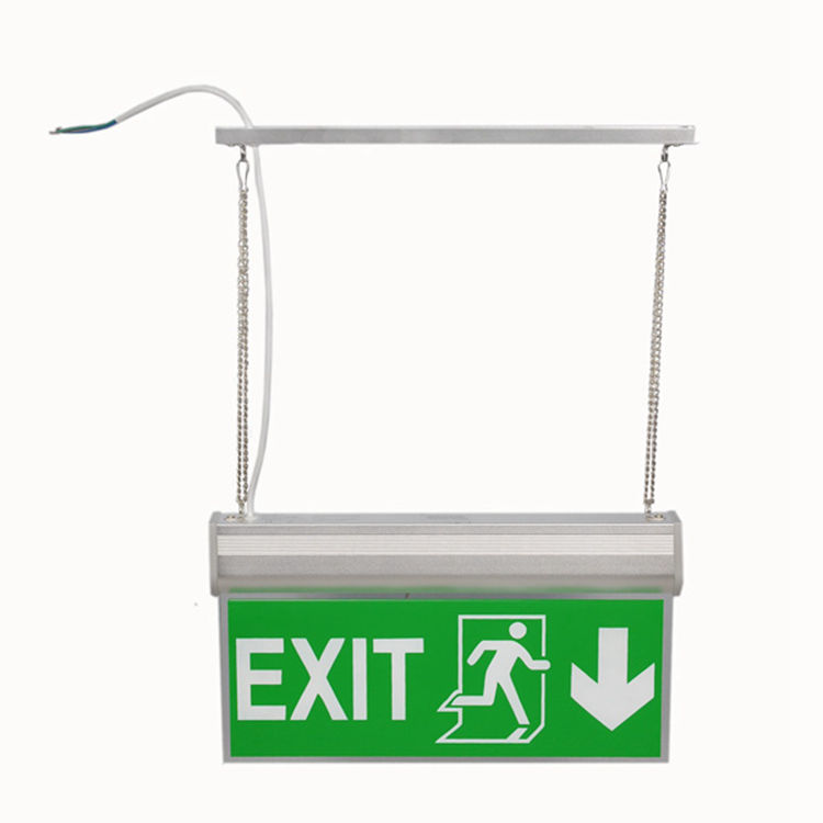 elevator emergency exit suspended emergency lights SAA CE ROHS led acrylic exit sign led emergency exit sign