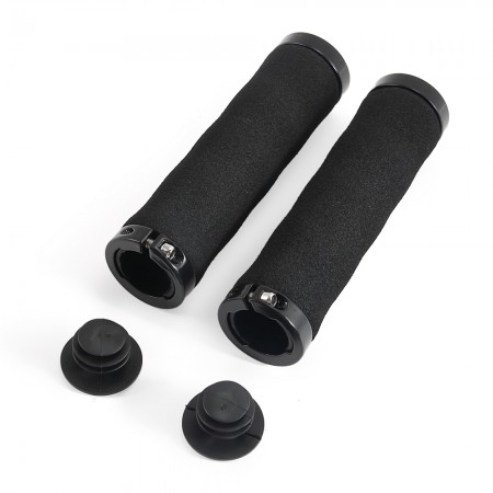 1 Pair Cycling Lock Black On Bicycle Handle Road MTB BM Grips Bike Handlebar Ultralight Sponge Black