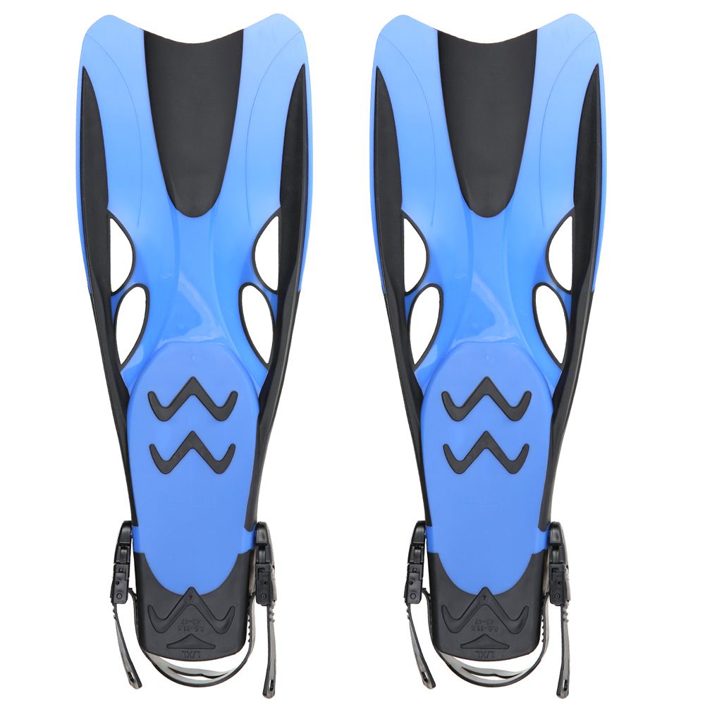 Adult Adjustable Submersible Long Fins Snorkeling Foot Flipper Swimming Diving 2 Size