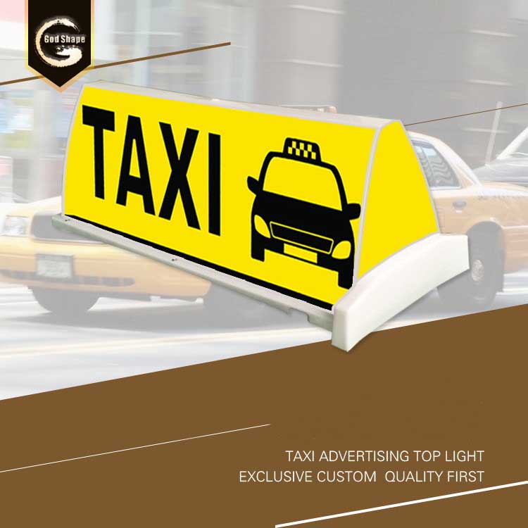 Eye Catching Taxi Advertising Sign Acrylic Made Plastic Light Box for Car