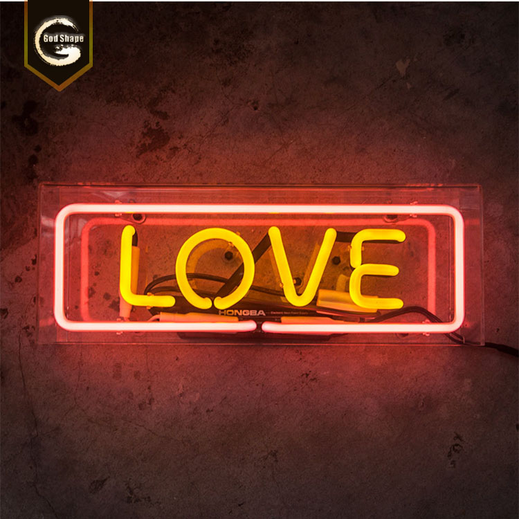 GS SIGN warm white or pink color custom led neon signs for wedding