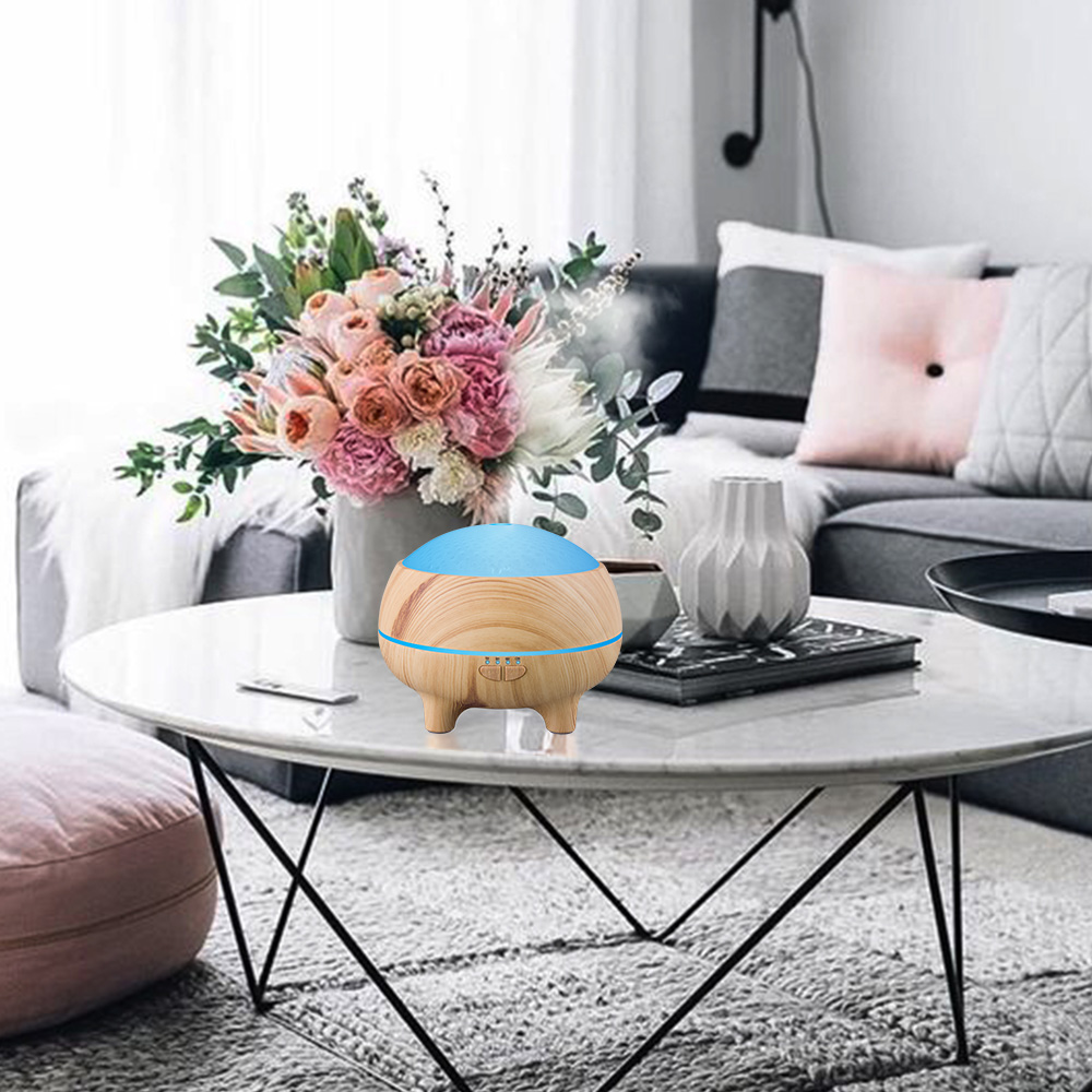 300ml Wood Grain Pure Essential Oil Diffuser Waterless Auto-off, Rechargeable Portable Aroma Diffuser