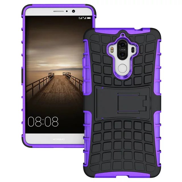 bracket 2in1 tire pattern cover phone case for Huawei Mate 9
