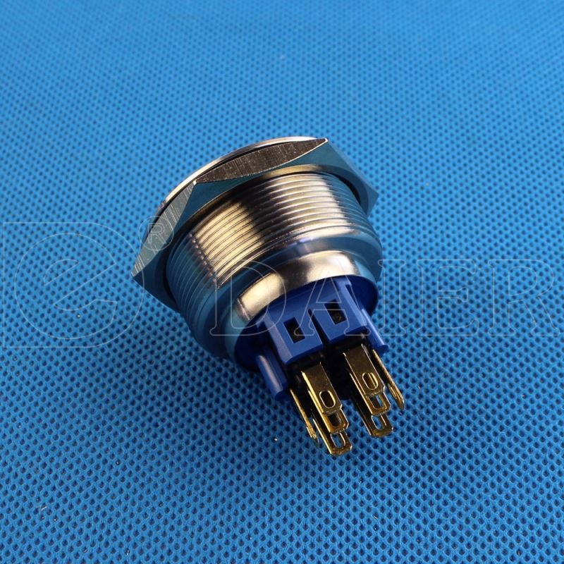 30 mm illuminated waterproof bell metal push button valve