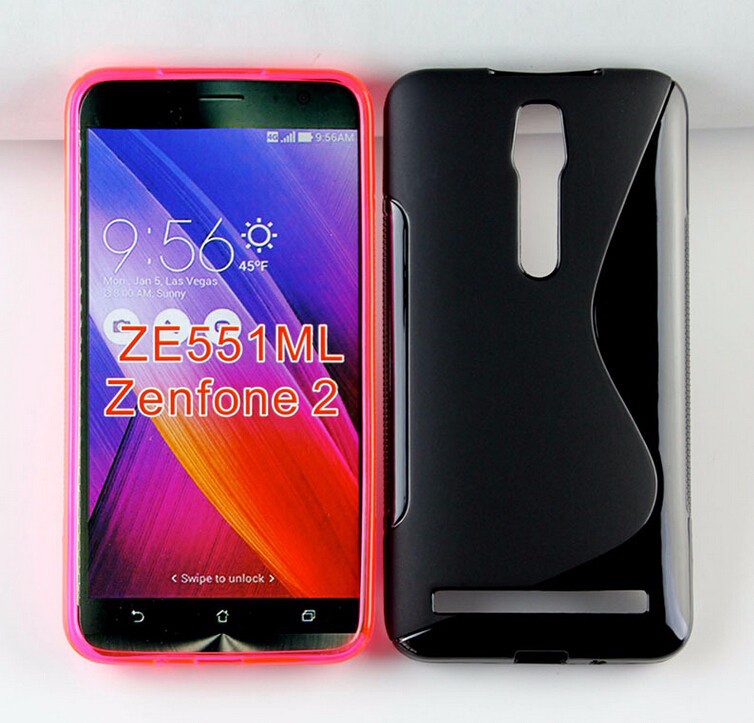 Newest TPU S-Line soft Gel cover case For ASUS Zenfone 2 ZE551ML Mix colors