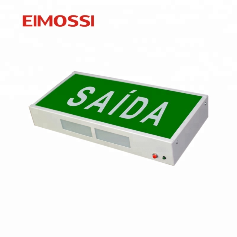 Cold rolled steel emergency light with battery emergency exit box