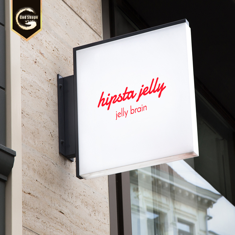 Double side LED light box custom design led ligntbox square advertising lightbox board