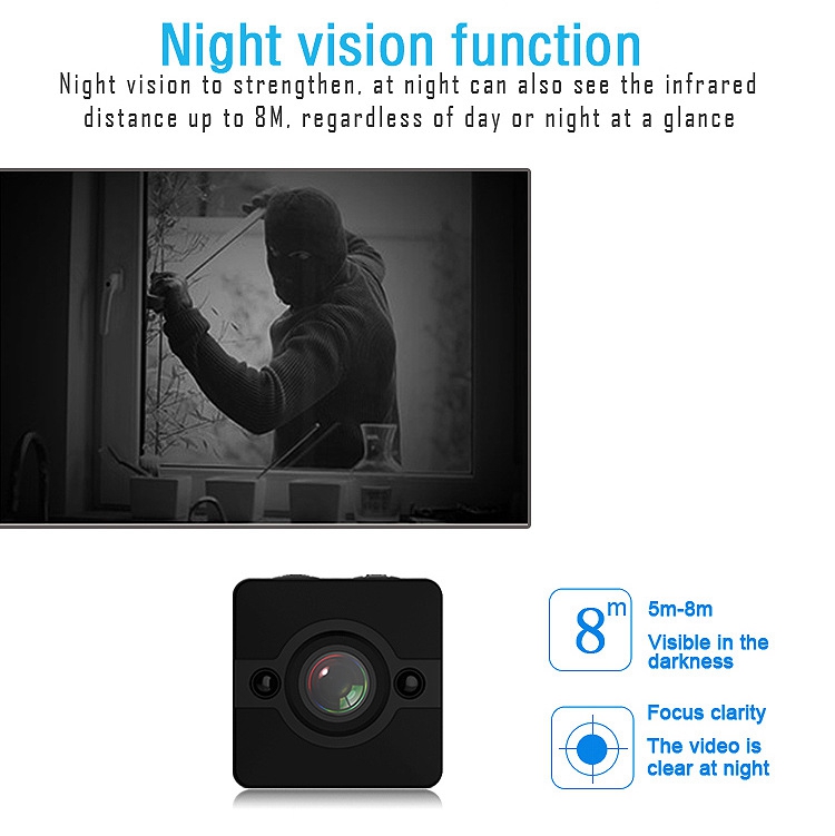 Night vision Mini Thumb HD 1080P Camera DVR Camcorder mini dv video player waterproof camera sq12