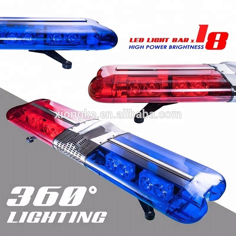 260W Watts Roof Mount Car LED Light Bar for Police Used Car Truck Ambulance with Siren and Speaker