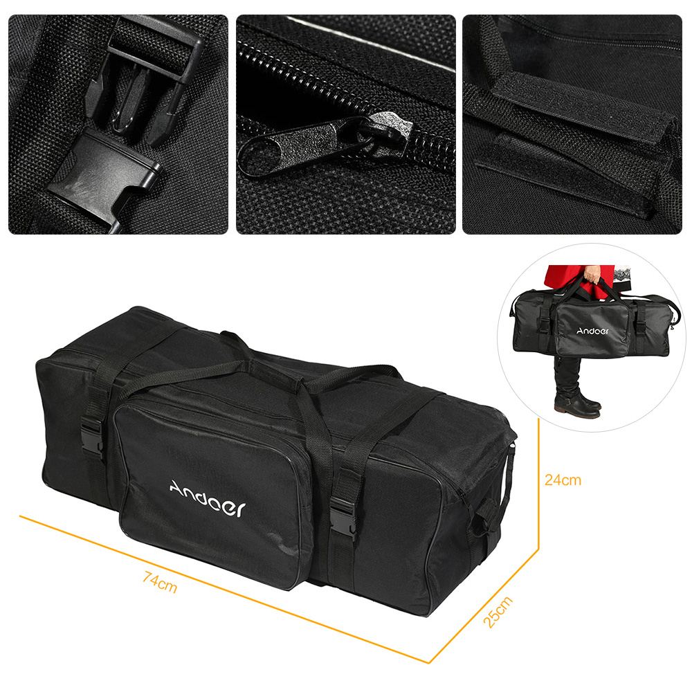 Studio Light Kit Set with 2 * Light + 2 * Light Stand Tripod + 2 * Softbox + 1 * Barn Door Kit + 1 * Standard Honeycomb