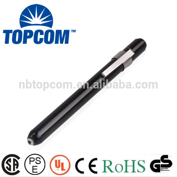 Reusable medical pen torch pen light with pupil gauge