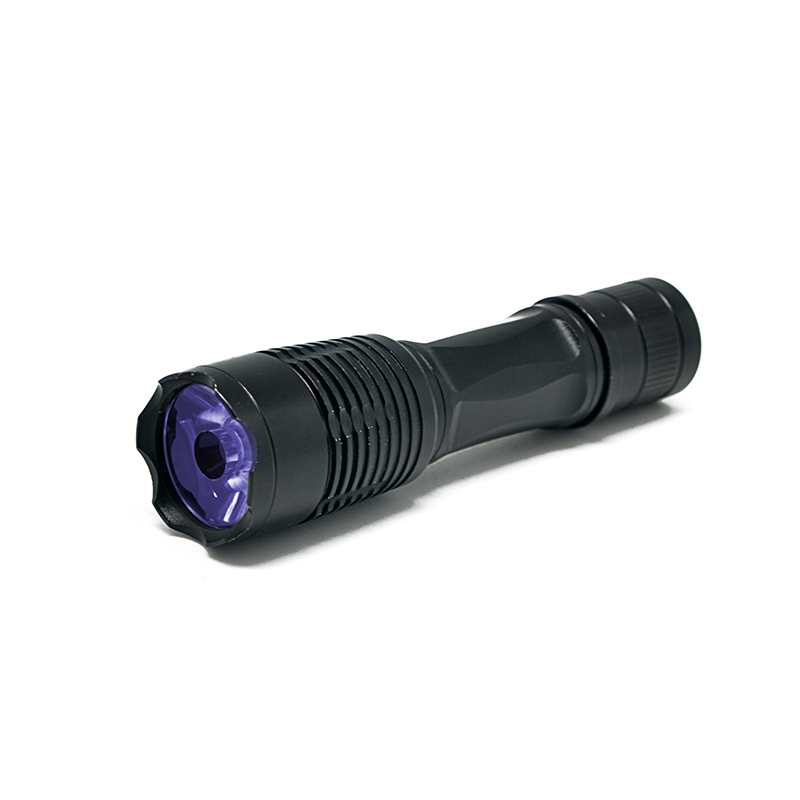 Mini Aluminium 365nm Tactical Ultraviolet Black Light Torch Portable 1 AA Dry Battery UV LED Flashlight for Detector Stains