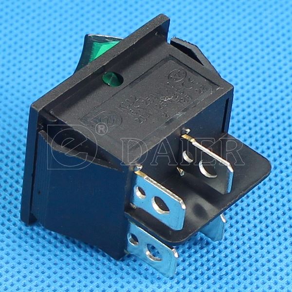 2 Way DPST ON OFF Rocker Switch 20A 250V With 12V LED