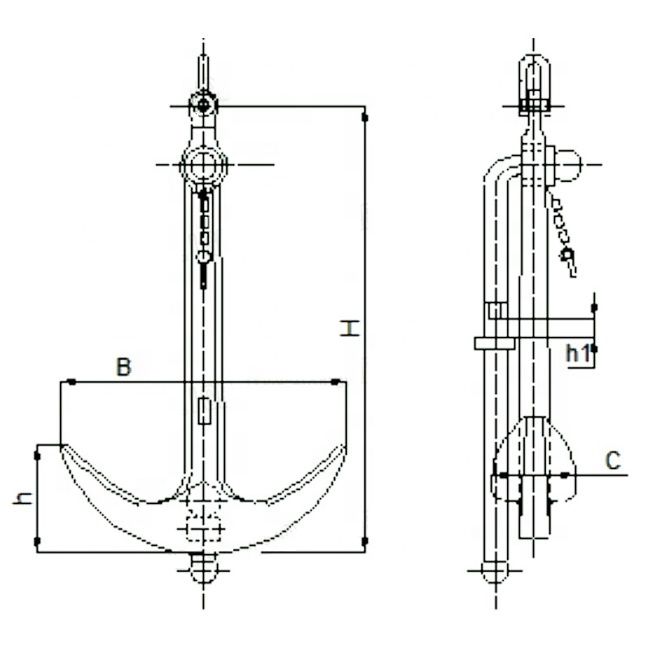 High Holding Power marine boat vessel ship anchor price for sale