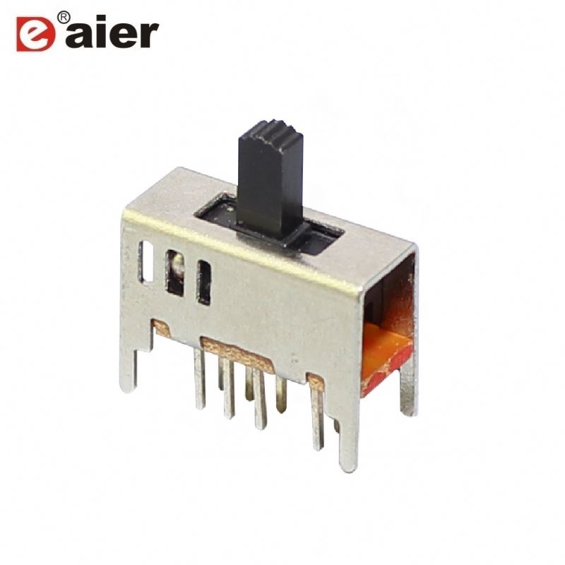 50mA 12VDC 8Pin Miniature 2 Pole 3 Position Slide Switch