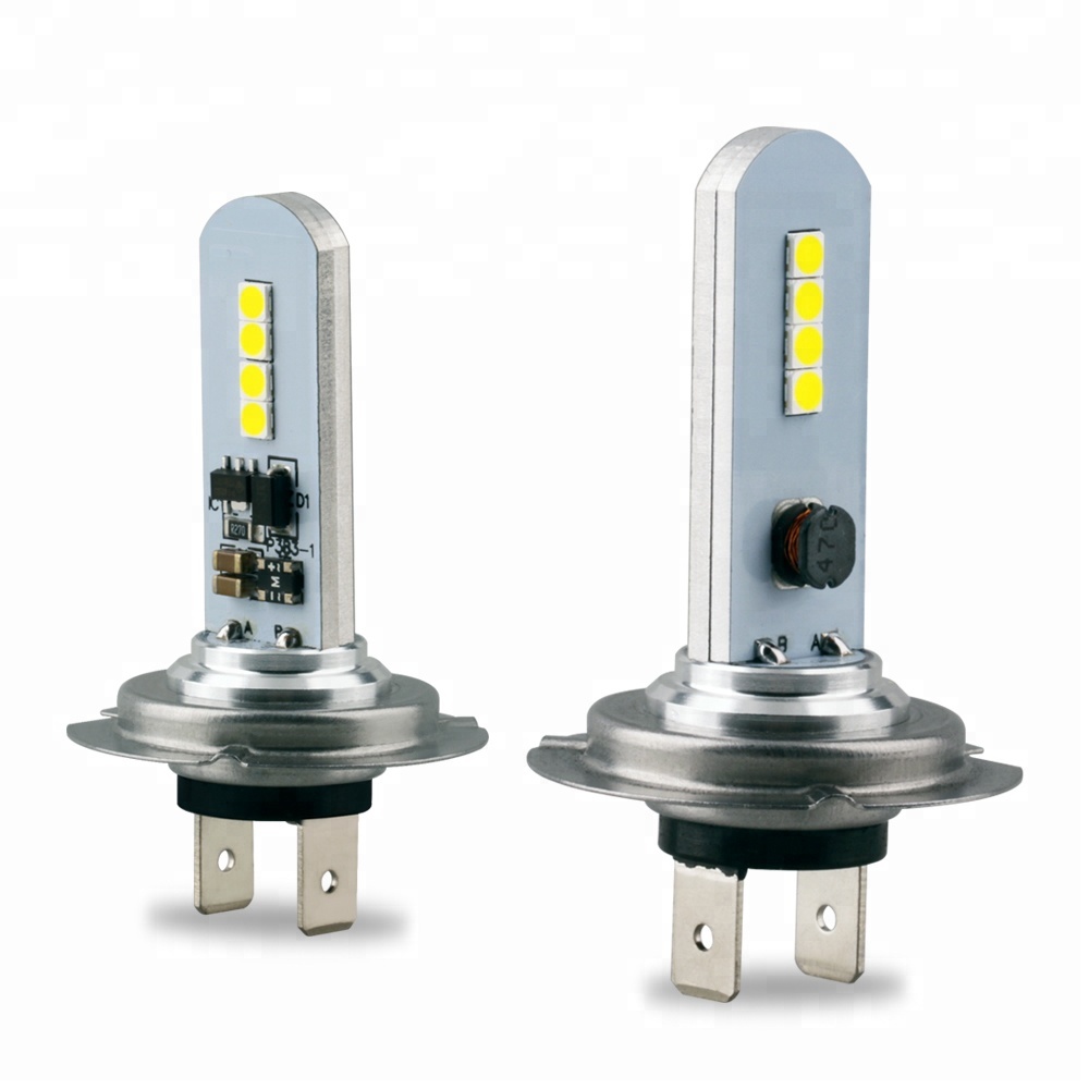 color change rgb automotive light bulbs h4 canbus adapter to h7 8 SMD 3030 socket led headlight