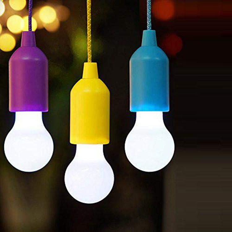 Ningbo Battery operated Multifunction hanging led pull light,portable LED pull cord light for Home, Garage, Patio or Tent