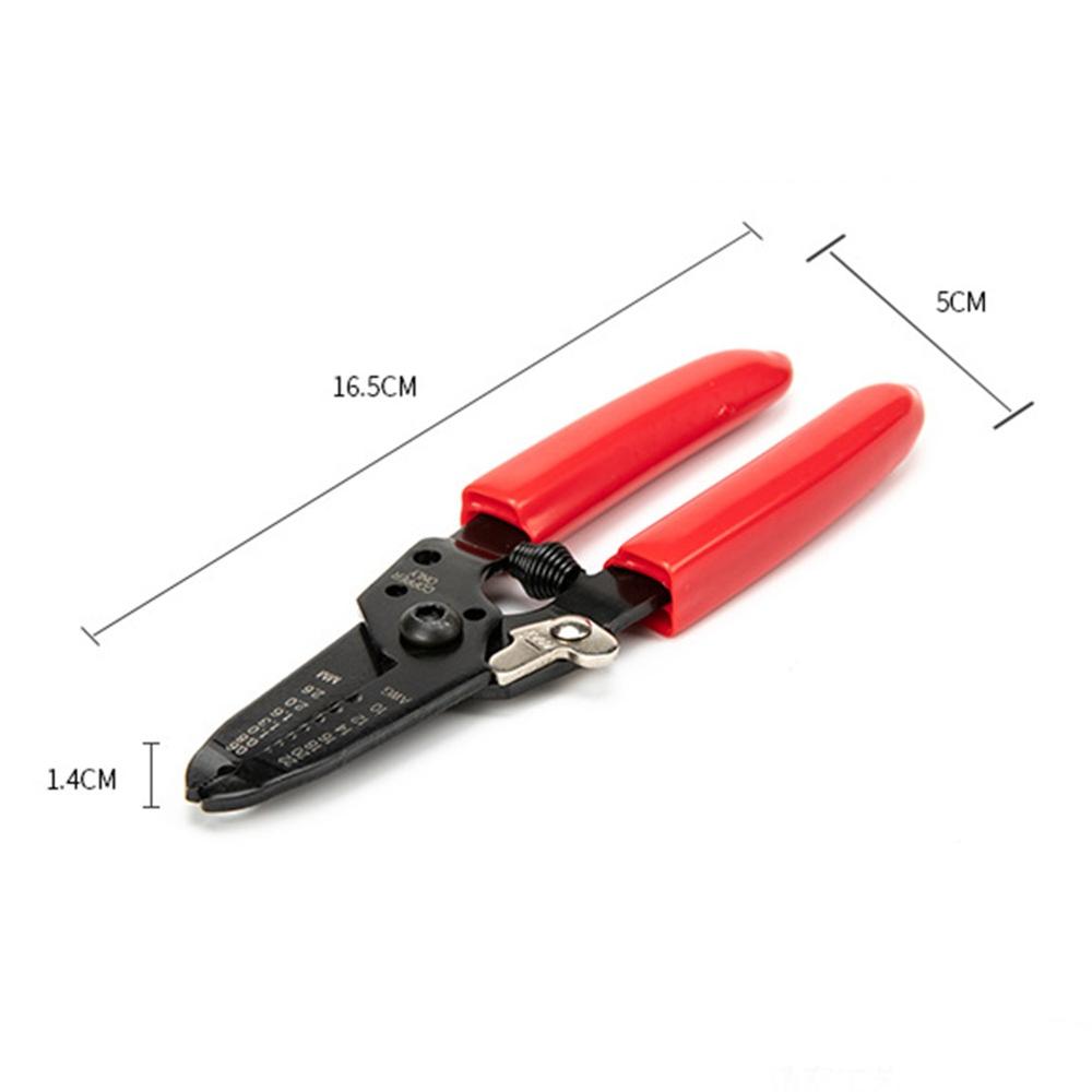 1PC Cable Stripper Multiple Use Stripping Tool Durable Practical Compression Tool 6.5 Inch Stripping Tool Wire Cutting Pliers