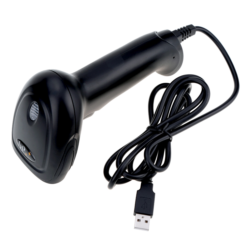 USB Handheld Red Light Barcode Scanner for Supermarket Bank CCD Bar Code Reader with Memory Support for Windows Android iOS