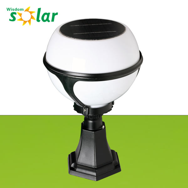 China Wisdomsolar Factory CE solar led pillar lighting landscape lamp JR-2012