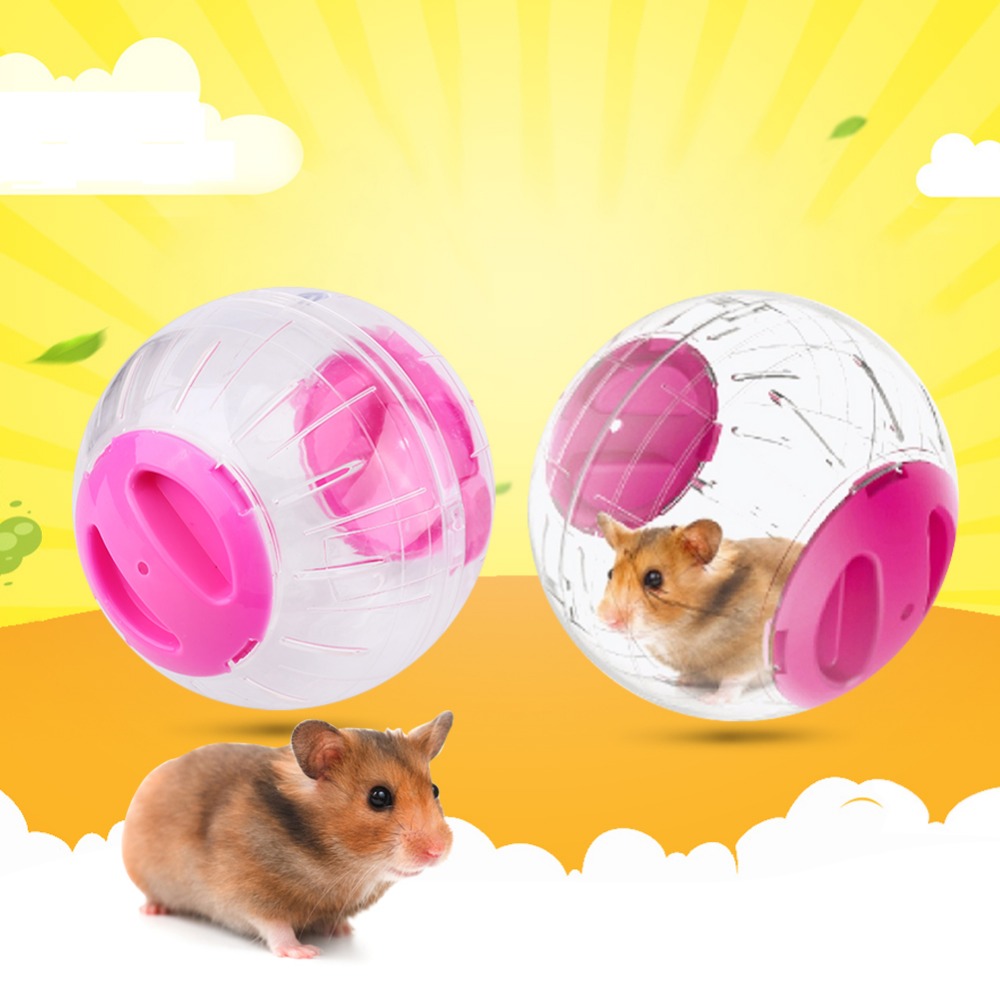 Plastic Pet Round Ball Animal Hamster Mice Toy Transparent Hamster Ball Dog Special Toy Ball Small Animals Cage Accessories