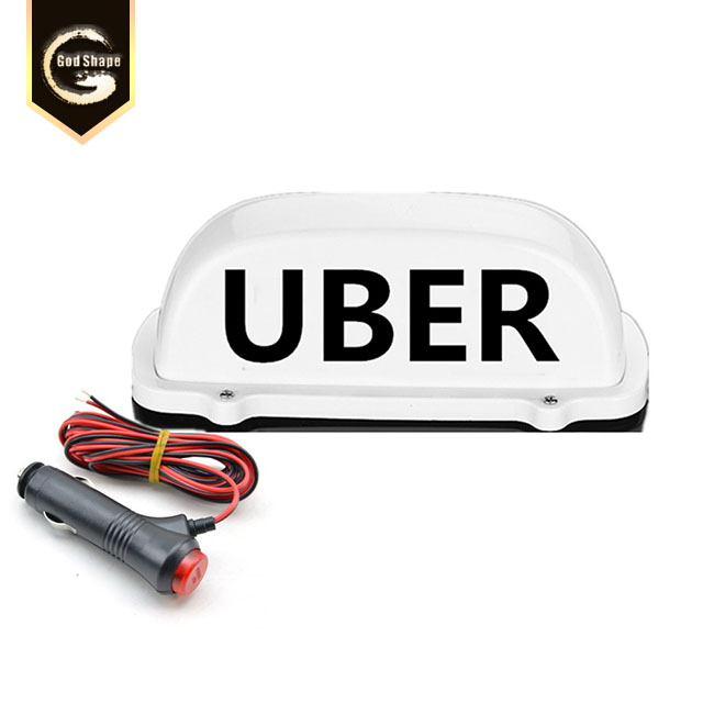 USB uber Logo taxi Cab Sign Car Top Led Light Remote Control Multi-Color Change