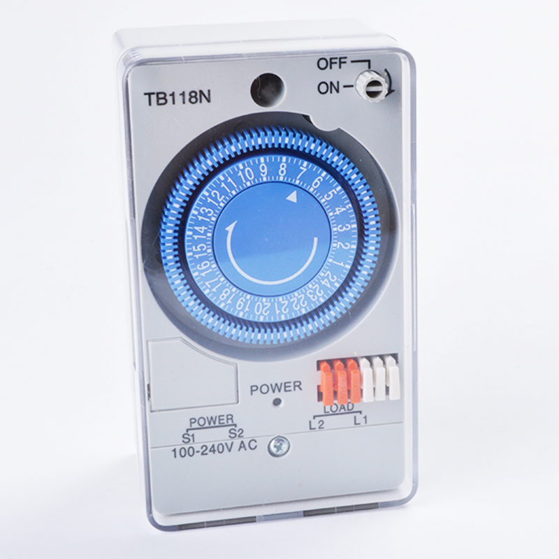 TB118N Mechanical Timer Switch Mini Relay Mechanical Timer Switch 230V 60Hz 24 Hours Mechanical Timer Switch