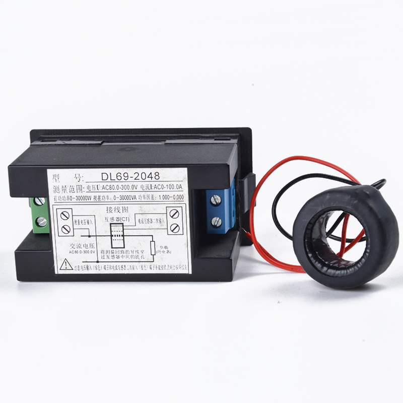 Power Meter DL69-2048 Multifunctional AC Voltmeter Ammeter Voltage Current Meter AC 80-300V Measure Tools Energy Meters