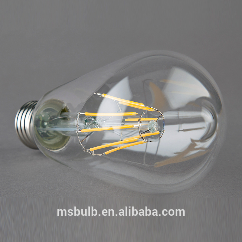 High quality  Vintage led filament bulb ST64 light source 6w E27 110V