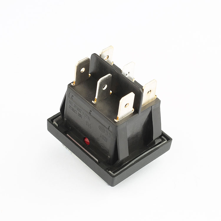 KCD cqc ce 16a 250v 6 pin rocker switch