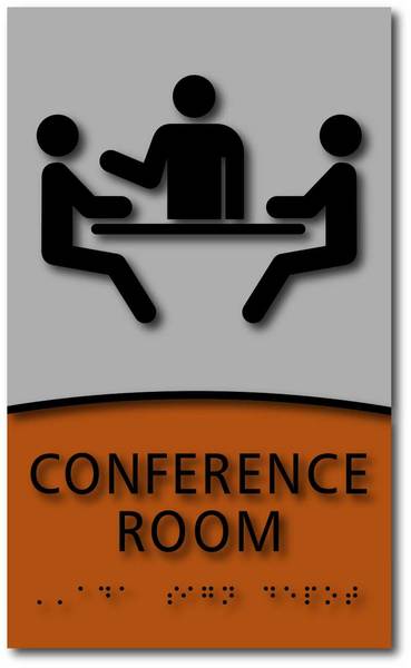 Custom Tactile Sign With Braille For Room Signage
