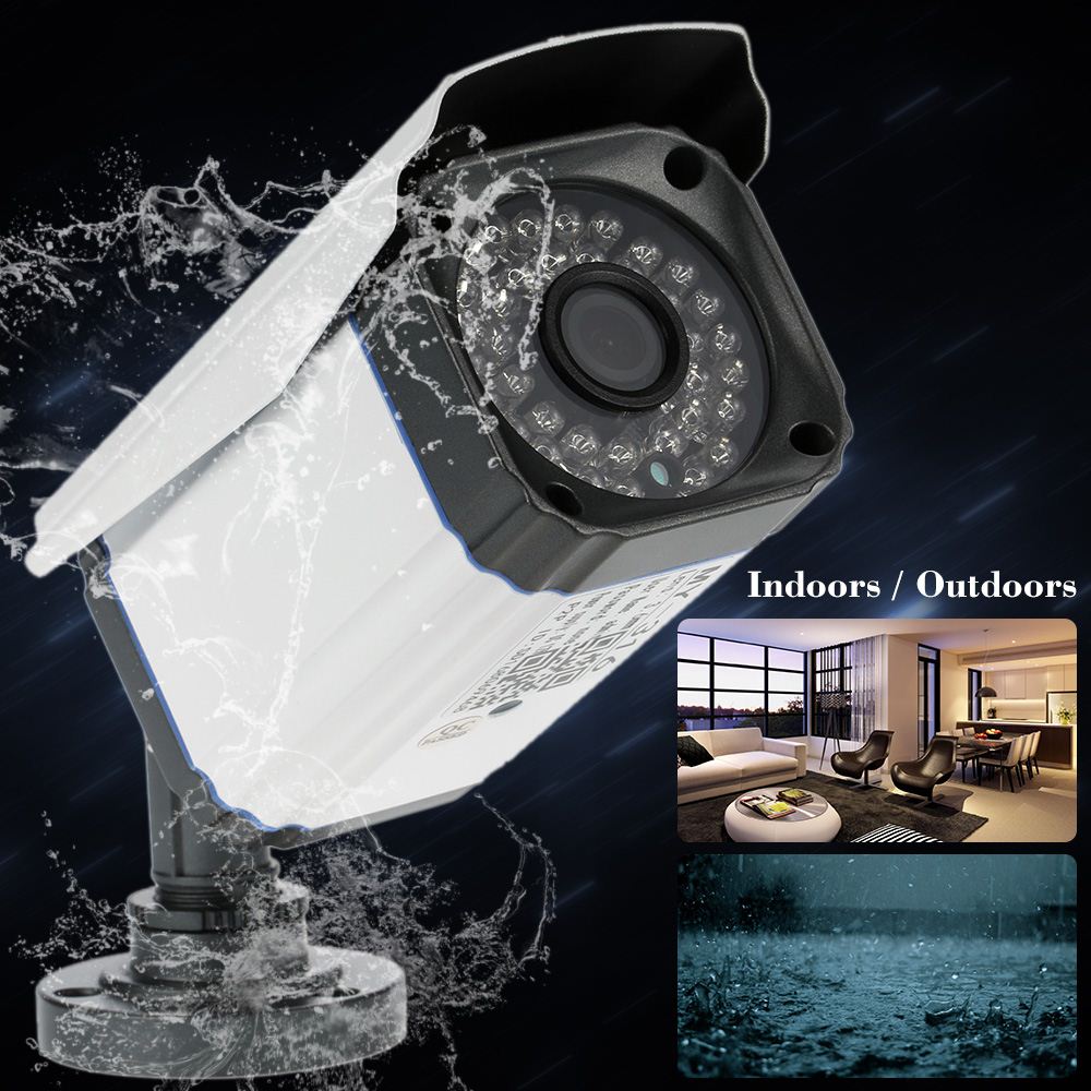 HD 1080P 2.0MP Waterproof CCTV IP Camera P2P H.264 APP Control Security IP Camera Outdoor Night View IR-CUT Motion Detection