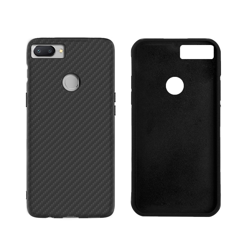 Matte Finish Carbon Fiber Textured Light Thin Shock Absorbing Bumper Skin hard case For Redmi 6