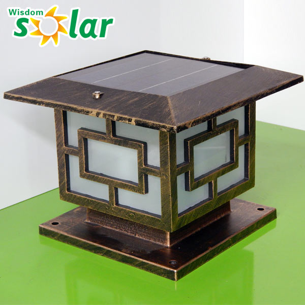 High quality Solar pillar light /LED Solar Garden Light/ Outdoor Garden Landscape Decoration lighting (JR-3018)