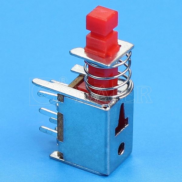 6 Pin Latch Type Push Button Switch PCB Terminal